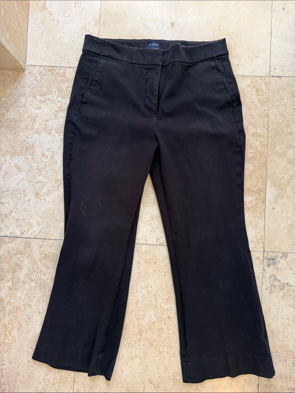 J. Crew Black Wide-Leg Flare Jeans